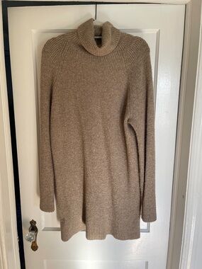 American Eagle Outfitters Taupe Cowl Turtleneck Sweater